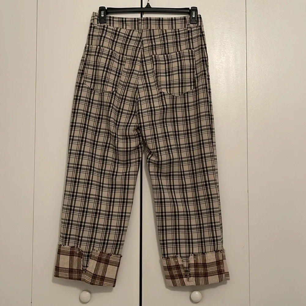 Never worn before - Zara Cuffed Squares pants - Picture 4 of 4